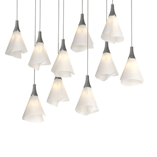 Hubbardton Forge - 131202-SKT-LONG-20-SH1987 - Mobius 10-Light Pendant - Mobius - Natural Iron