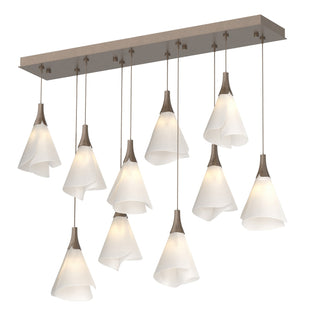 Hubbardton Forge - 131202-SKT-STND-05-SH1987 - Mobius 10-Light Pendant - Mobius - Bronze