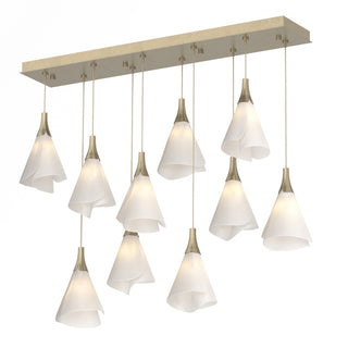 Hubbardton Forge - 131202-SKT-STND-84-SH1987 - Athena Triple Short LED Lantern - Mobius - Soft Gold