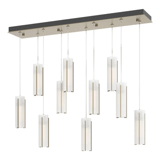 Hubbardton Forge - 131204-SKT-STND-84-GG0065 - Exos Glass 10-Light Pendant - Exos Glass - Soft Gold