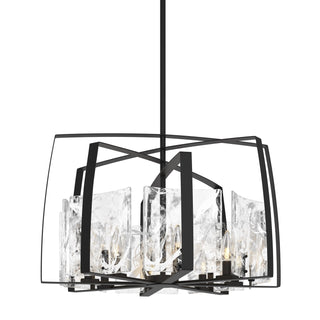 Hubbardton Forge - 131312-SKT-MULT-10-YR0699 - Arc 8-Light Pendant - Arc - Black