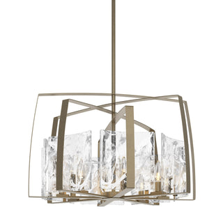 Hubbardton Forge - 131312-SKT-MULT-84-YR0699 - Arc 8-Light Pendant - Arc - Soft Gold