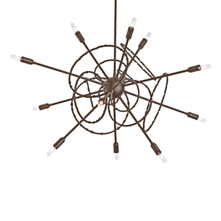 Hubbardton Forge - 131604-SKT-MULT-05 - Olympus 12-Light Starburst Pendant - Olympus - Bronze