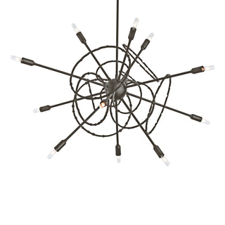 Hubbardton Forge - 131604-SKT-MULT-14 - Olympus 12-Light Starburst Pendant - Olympus - Oil Rubbed Bronze