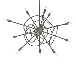 Hubbardton Forge - 131604-SKT-MULT-20 - Olympus 12-Light Starburst Pendant - Olympus - Natural Iron