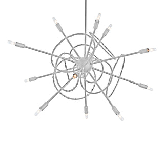 Hubbardton Forge - 131604-SKT-MULT-82 - Olympus 12-Light Starburst Pendant - Olympus - Vintage Platinum