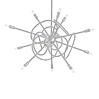 Hubbardton Forge - 131604-SKT-MULT-85 - Olympus 12-Light Starburst Pendant - Olympus - Sterling