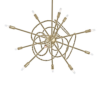 Hubbardton Forge - 131604-SKT-MULT-86 - Olympus 12-Light Starburst Pendant - Olympus - Modern Brass