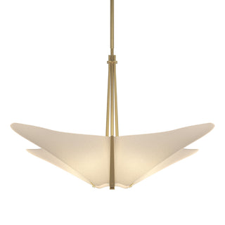 Hubbardton Forge - 133305-SKT-MULT-86-SH1995 - Kirigami 4 Light Pendant - Kirigami - Modern Brass