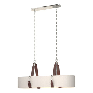 Hubbardton Forge - 134070-SKT-STND-24-LB-SE4608 - Saratoga Oval Pendant - Saratoga - Polished Nickel