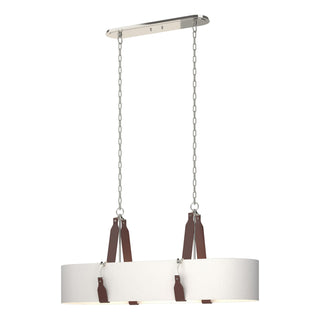 Hubbardton Forge - 134070-SKT-STND-24-LB-SF4608 - Saratoga Oval Pendant - Saratoga - Polished Nickel