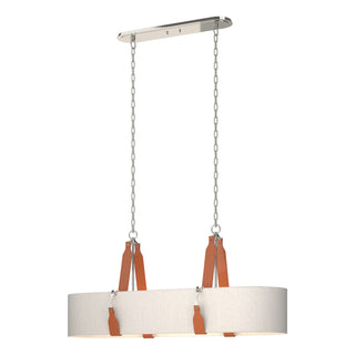 Hubbardton Forge - 134070-SKT-STND-24-LC-SE4608 - Saratoga Oval Pendant - Saratoga - Polished Nickel