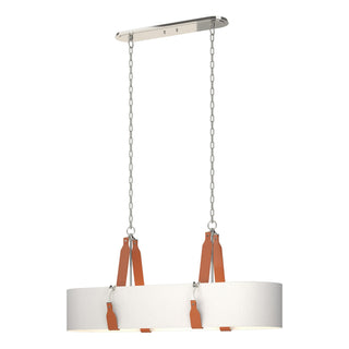 Hubbardton Forge - 134070-SKT-STND-24-LC-SF4608 - Saratoga Oval Pendant - Saratoga - Polished Nickel