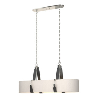 Hubbardton Forge - 134070-SKT-STND-24-LK-SE4608 - Saratoga Oval Pendant - Saratoga - Polished Nickel