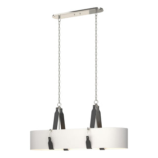 Hubbardton Forge - 134070-SKT-STND-24-LK-SF4608 - Saratoga Oval Pendant - Saratoga - Polished Nickel
