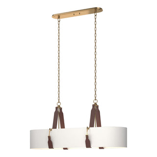 Hubbardton Forge - 134070-SKT-STND-27-LB-SF4608 - Saratoga Oval Pendant - Saratoga - Antique Brass