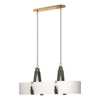 Hubbardton Forge - 134070-SKT-STND-27-LK-SF4608 - Saratoga Oval Pendant - Saratoga - Antique Brass