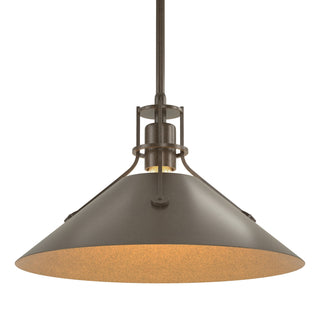 Hubbardton Forge - 134550-SKT-MULT-05-05 - Henry Medium Steel Shade Pendant - Henry - Bronze