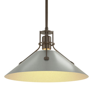 Hubbardton Forge - 134550-SKT-MULT-05-82 - Henry Medium Steel Shade Pendant - Henry - Bronze
