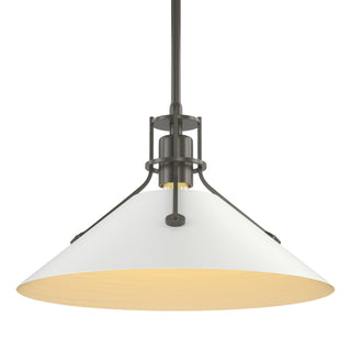 Hubbardton Forge - 134550-SKT-MULT-07-02 - Henry Medium Steel Shade Pendant - Henry - Dark Smoke