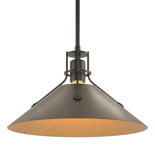 Hubbardton Forge - 134550-SKT-MULT-10-05 - Henry Medium Steel Shade Pendant - Henry - Black