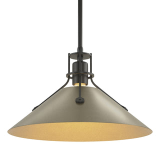 Hubbardton Forge - 134550-SKT-MULT-10-84 - Henry Medium Steel Shade Pendant - Henry - Black