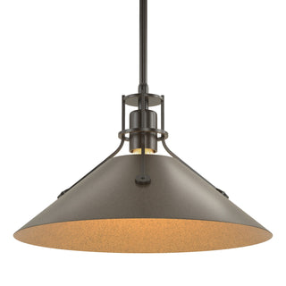 Hubbardton Forge - 134550-SKT-MULT-14-05 - Henry Medium Steel Shade Pendant - Henry - Oil Rubbed Bronze