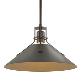 Hubbardton Forge - 134550-SKT-MULT-14-10 - Henry Medium Steel Shade Pendant - Henry - Oil Rubbed Bronze