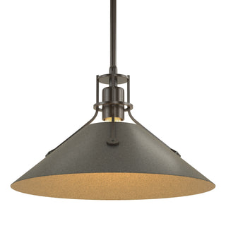 Hubbardton Forge - 134550-SKT-MULT-14-20 - Henry Medium Steel Shade Pendant - Henry - Oil Rubbed Bronze