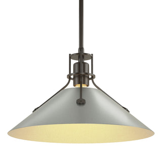 Hubbardton Forge - 134550-SKT-MULT-14-82 - Henry Medium Steel Shade Pendant - Henry - Oil Rubbed Bronze