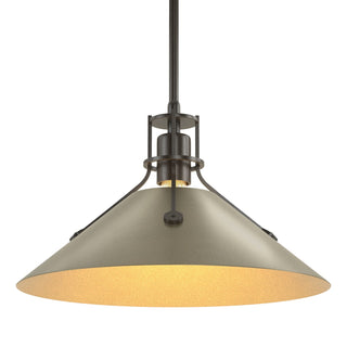 Hubbardton Forge - 134550-SKT-MULT-14-84 - Henry Medium Steel Shade Pendant - Henry - Oil Rubbed Bronze