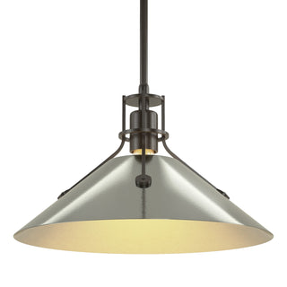 Hubbardton Forge - 134550-SKT-MULT-14-85 - Henry Medium Steel Shade Pendant - Henry - Oil Rubbed Bronze