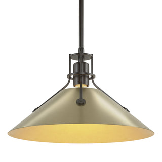 Hubbardton Forge - 134550-SKT-MULT-14-86 - Henry Medium Steel Shade Pendant - Henry - Oil Rubbed Bronze