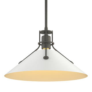 Hubbardton Forge - 134550-SKT-MULT-20-02 - Henry Medium Steel Shade Pendant - Henry - Natural Iron