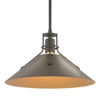 Hubbardton Forge - 134550-SKT-MULT-20-05 - Henry Medium Steel Shade Pendant - Henry - Natural Iron