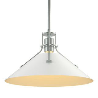 Hubbardton Forge - 134550-SKT-MULT-82-02 - Henry Medium Steel Shade Pendant - Henry - Vintage Platinum