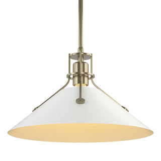 Hubbardton Forge - 134550-SKT-MULT-84-02 - Henry Medium Steel Shade Pendant - Henry - Soft Gold