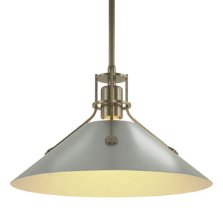 Hubbardton Forge - 134550-SKT-MULT-84-82 - Henry Medium Steel Shade Pendant - Henry - Soft Gold