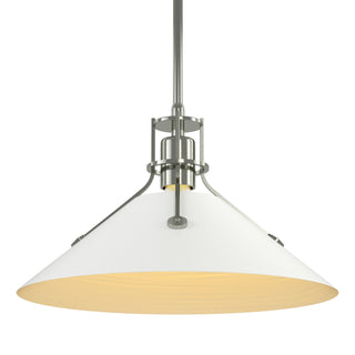 Hubbardton Forge - 134550-SKT-MULT-85-02 - Henry Medium Steel Shade Pendant - Henry - Sterling