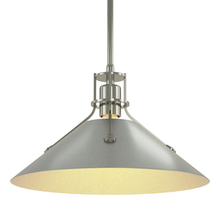 Hubbardton Forge - 134550-SKT-MULT-85-82 - Henry Medium Steel Shade Pendant - Henry - Sterling