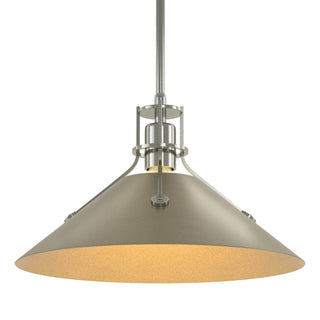 Hubbardton Forge - 134550-SKT-MULT-85-84 - Henry Medium Steel Shade Pendant - Henry - Sterling