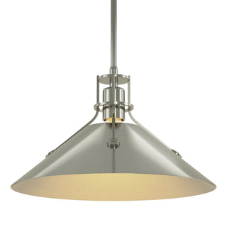 Hubbardton Forge - 134550-SKT-MULT-85-85 - Henry Medium Steel Shade Pendant - Henry - Sterling