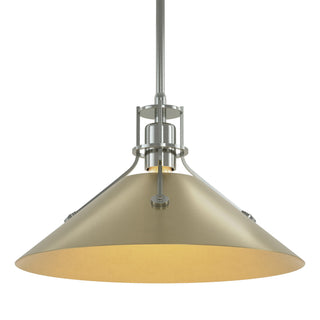 Hubbardton Forge - 134550-SKT-MULT-85-86 - Henry Medium Steel Shade Pendant - Henry - Sterling