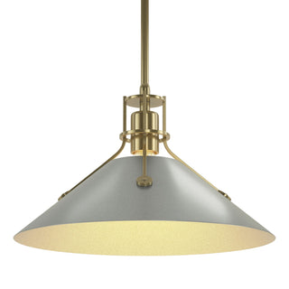 Hubbardton Forge - 134550-SKT-MULT-86-82 - Henry Medium Steel Shade Pendant - Henry - Modern Brass