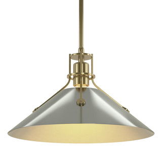 Hubbardton Forge - 134550-SKT-MULT-86-85 - Henry Medium Steel Shade Pendant - Henry - Modern Brass