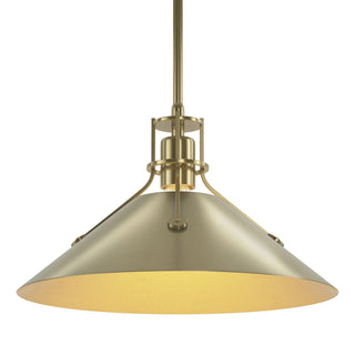 Hubbardton Forge - 134550-SKT-MULT-86-86 - Henry Medium Steel Shade Pendant - Henry - Modern Brass