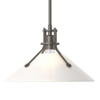 Hubbardton Forge - 134553-SKT-MULT-07-FD0686 - Henry Medium Glass Shade Pendant - Henry - Dark Smoke