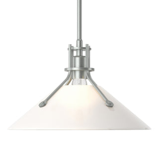 Hubbardton Forge - 134553-SKT-MULT-82-FD0686 - Henry Medium Glass Shade Pendant - Henry - Vintage Platinum