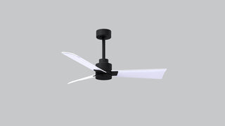 Alessandra 42" Ceiling Fan in Matte Black
