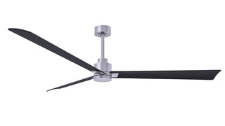 Matthews Fan Company - AK-BN-BK-72 - 72" Ceiling Fan - Alessandra - Brushed Nickel